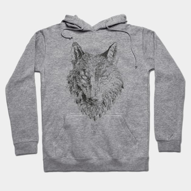 Forest Gods | Wolf Hoodie by LuthienL